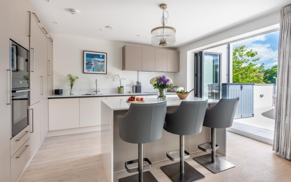 Contemporary kitchen at Meadow Rise 