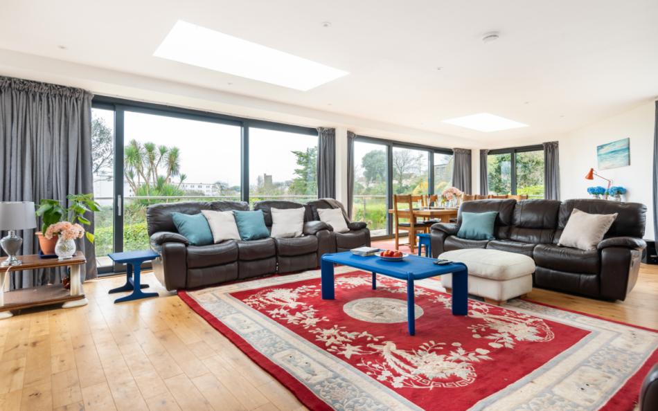 large open lounge at Sea Haven House