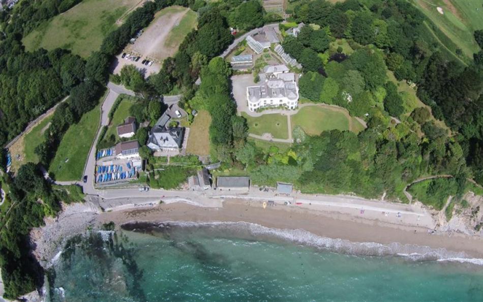 Birds eye view of Porthpean House