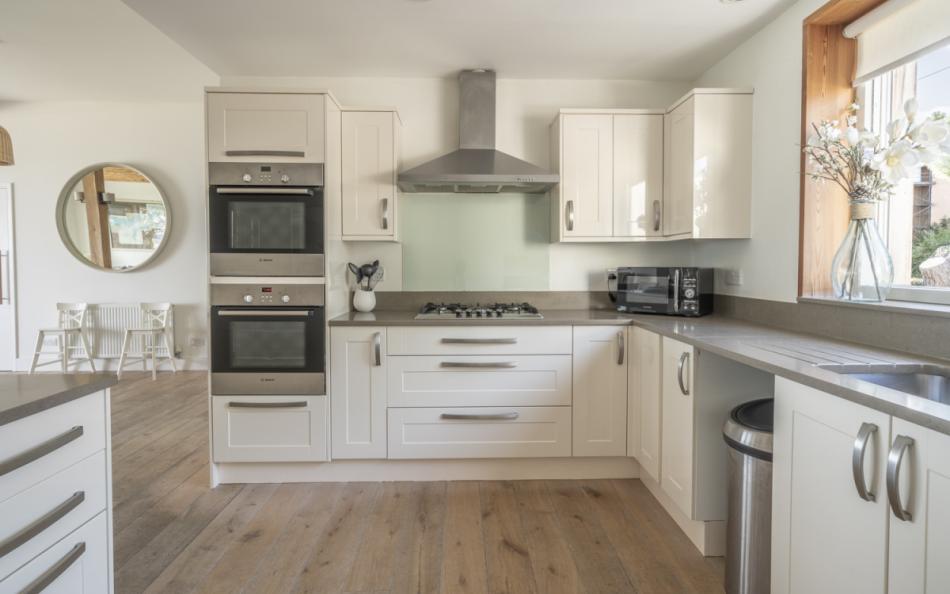 modern kitchen at at Hook Sands in Sandbanks
