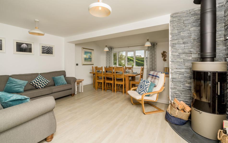 The open plan living area at Osprey 