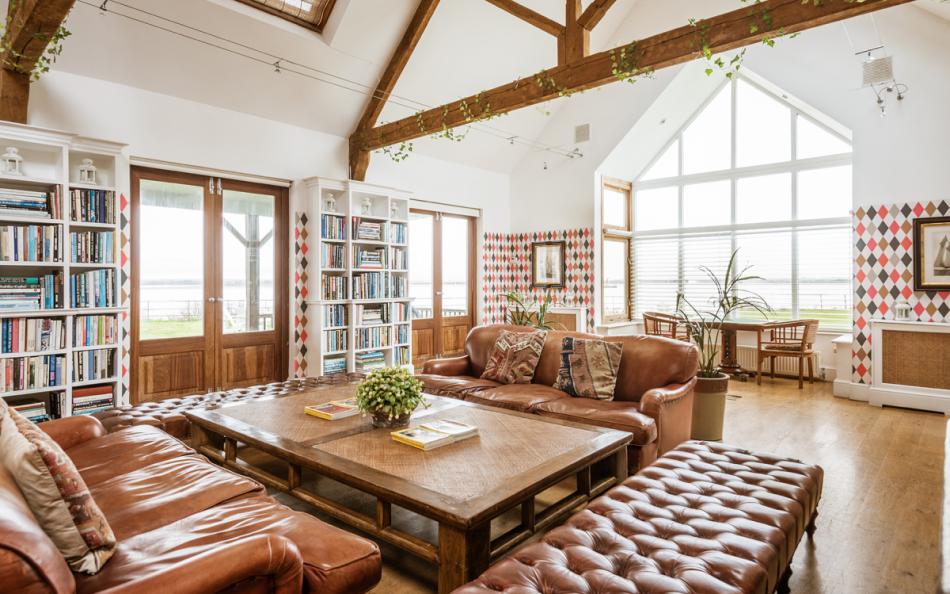 open plan living space at the Captain's House