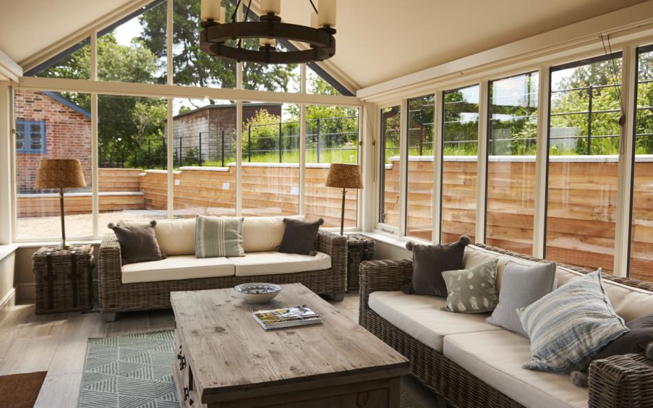 Seating at Sopley Cottages in Sopley