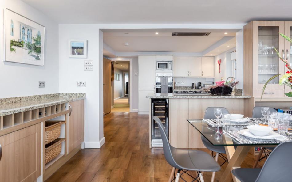 Kitchen and diner at No. 4 Bay Harbour View 