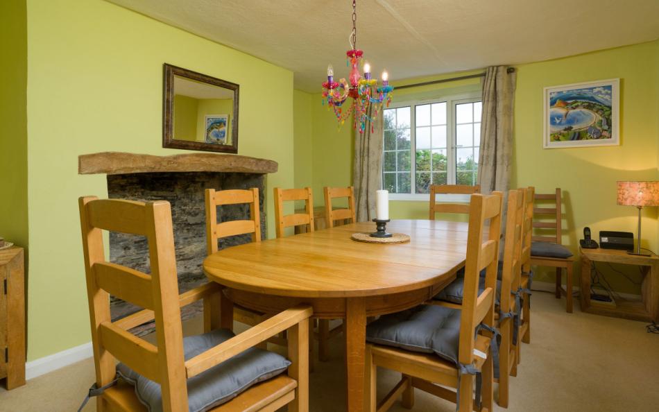 The dining room at Coombe Park