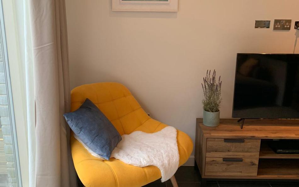 chair by the tv