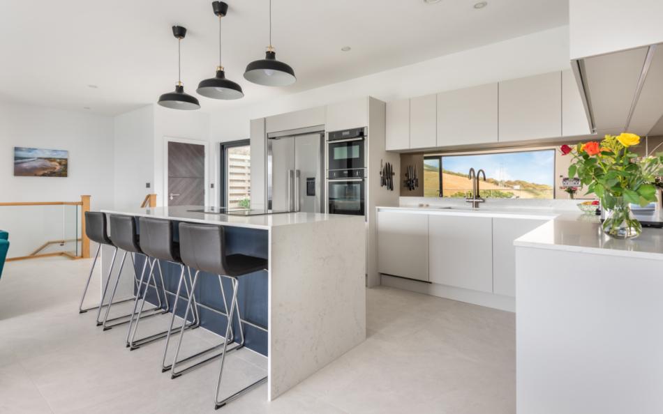 Modern kitchen at 48 Trerieve 