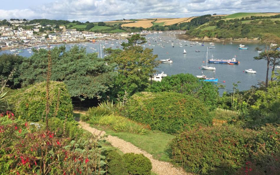 The beautiful gardens and views at Arran holiday house