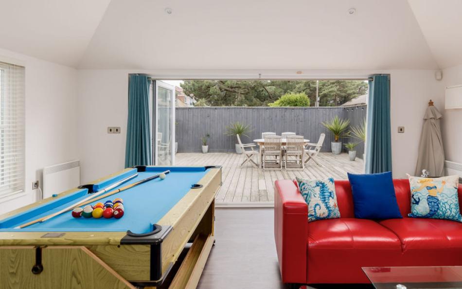 Large patio door and at Grasmere Beach House