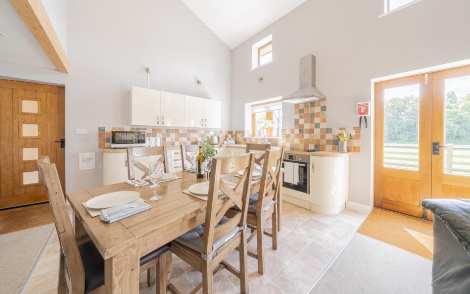 dining area at Goesmere Barns