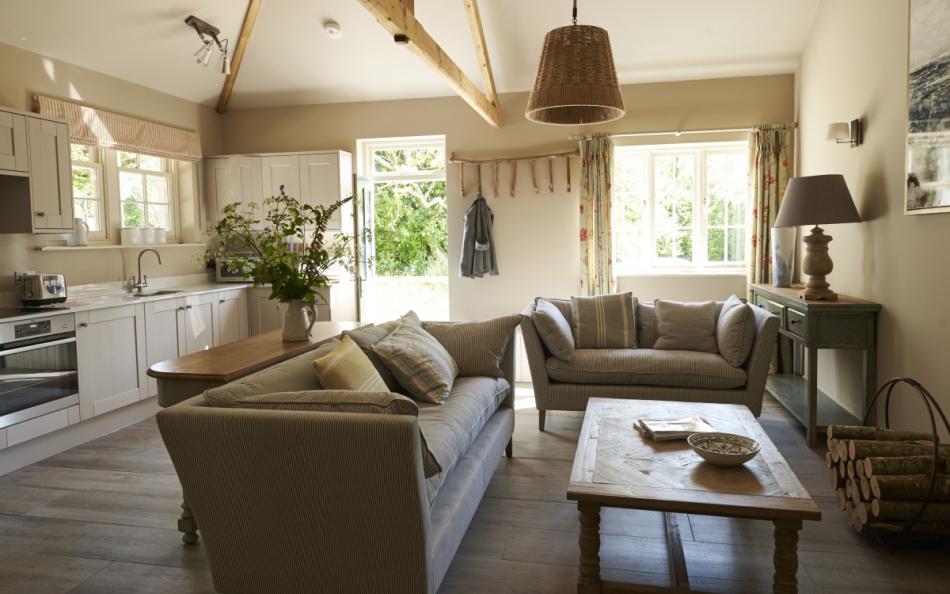 Lounge at Sopley Cottages 