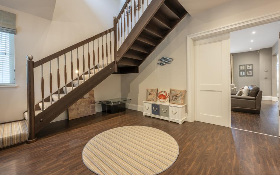 Staircase at Grasmere Beach House