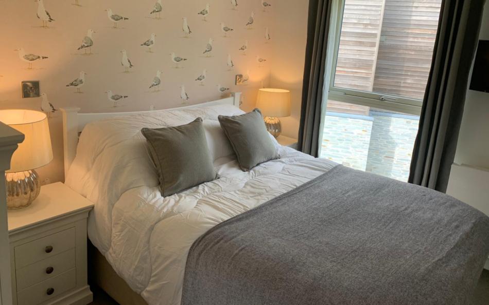 double bedroom at 9 Talland