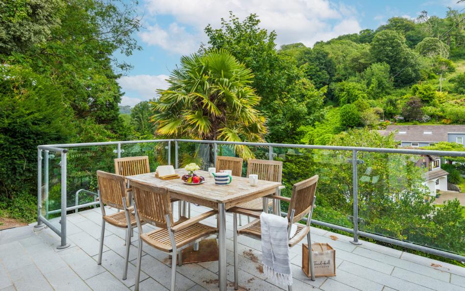 Ground floor terrace off living room at 6 Rosewalk