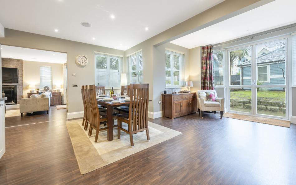Dining area at Grasmere Beach House
