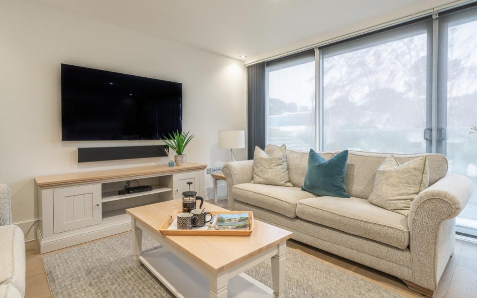 Wall mounted TV at Leeward