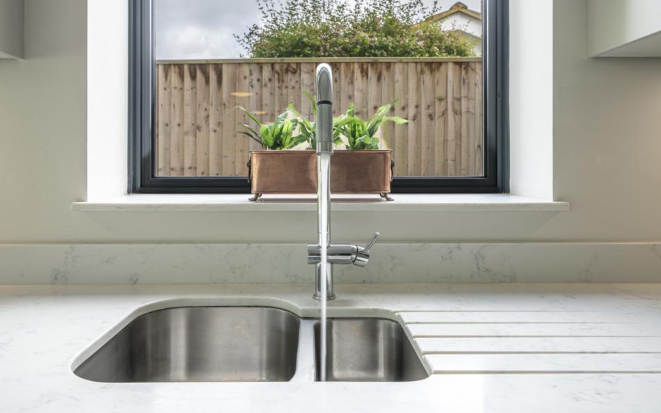 sink in kitchen at Nautiques near Poole