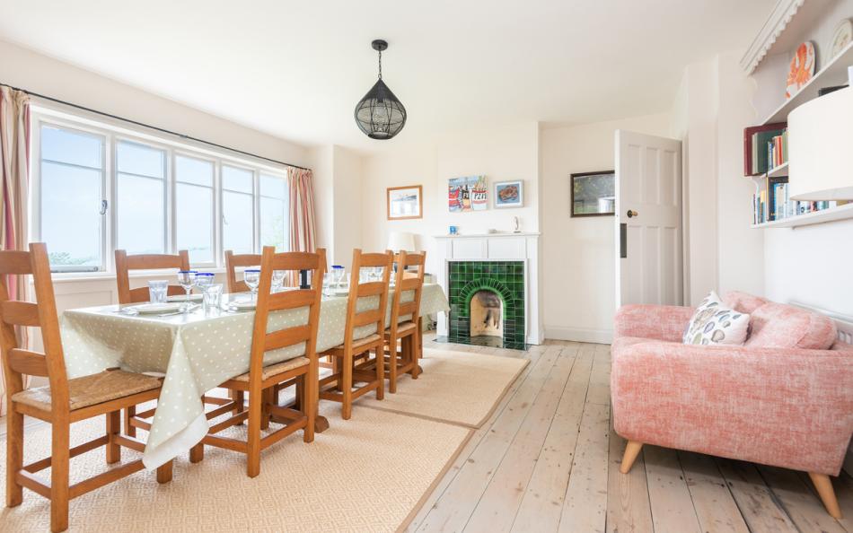 The spacious dining room at Arran 