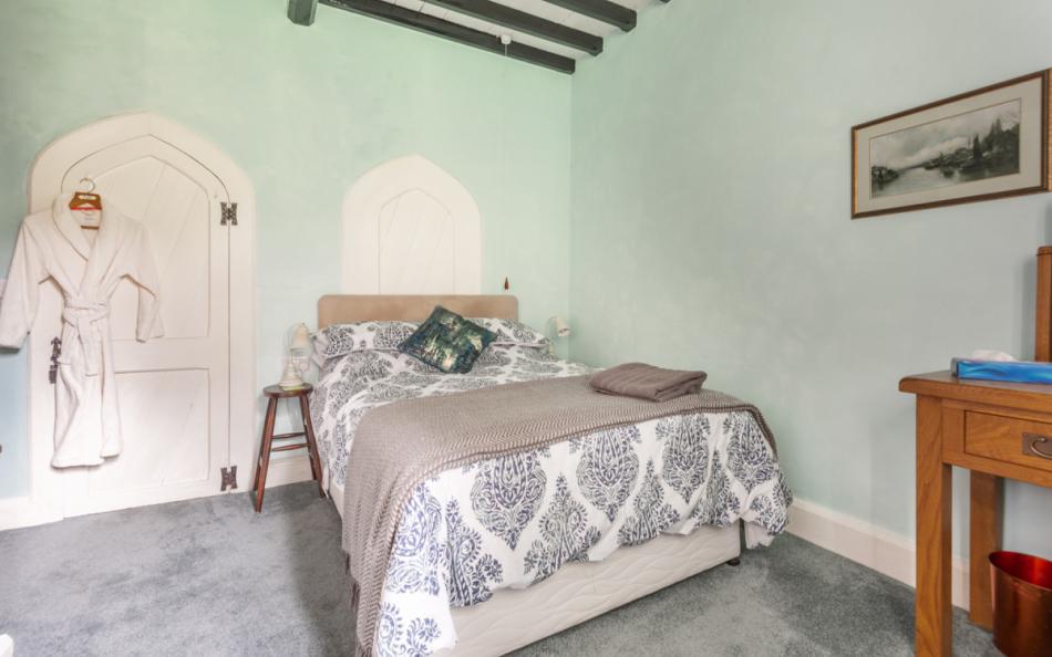 double bedroom at Treverbyn Vean Lodge & Stable