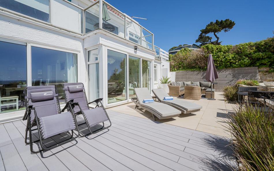 Outdoor space with views at Beach View