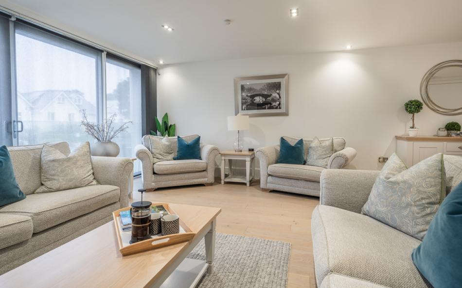 Spacious lounge at Leeward