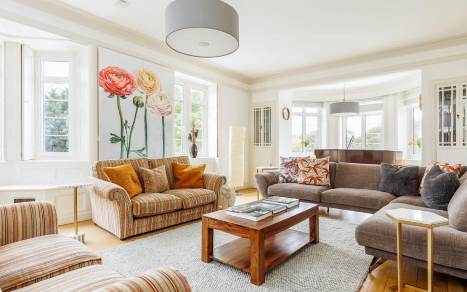living room at Panorama House near Bournemouth