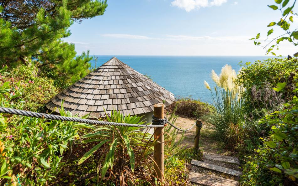 Stunning views from the summerhouse at Fairyfield 