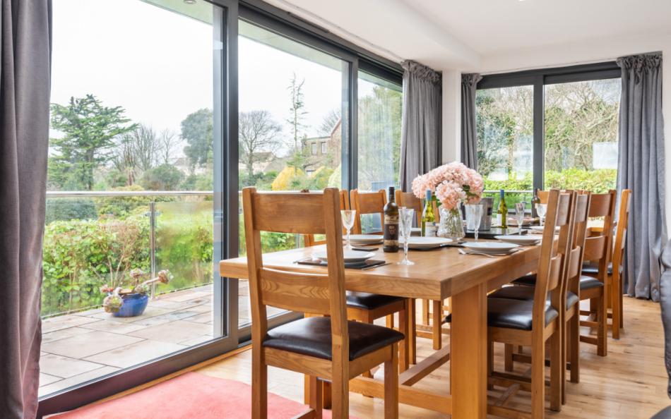 dining table by the window
