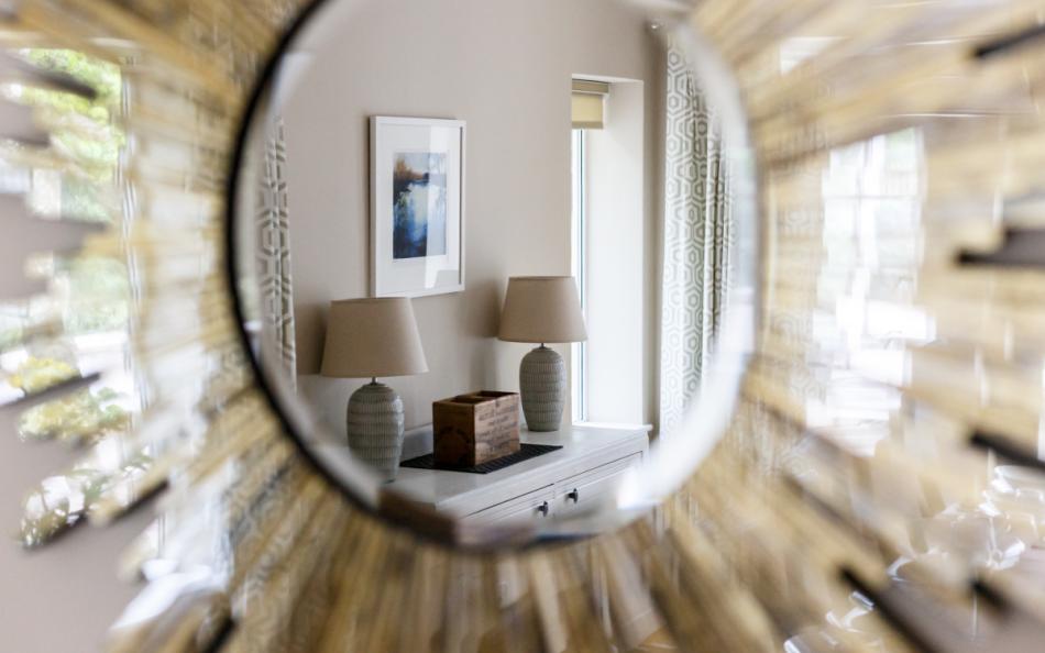 hallway mirror at Thatchby Oak