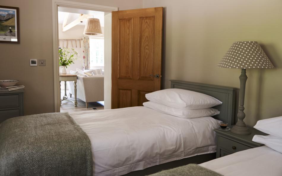 Bedroom at Sopley Cottages