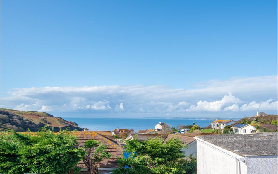 Sea views at Devon House in Hope Cove, sleeps 8 guests