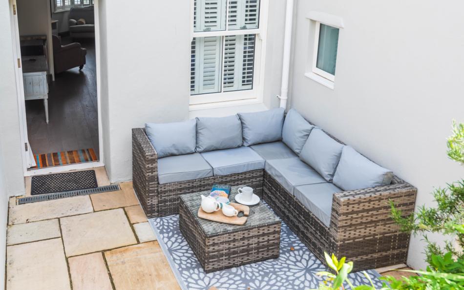Private terrace at Batson House
