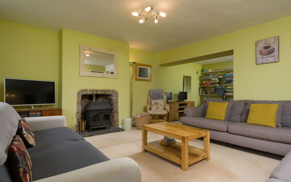 Another view of the living room at Coombe Park