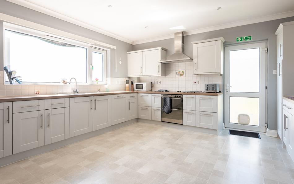 The large kitchen at Pond House 