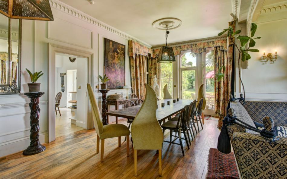 the dining room at The Lost Manor