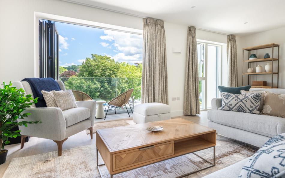 Living room at Meadow Rise 