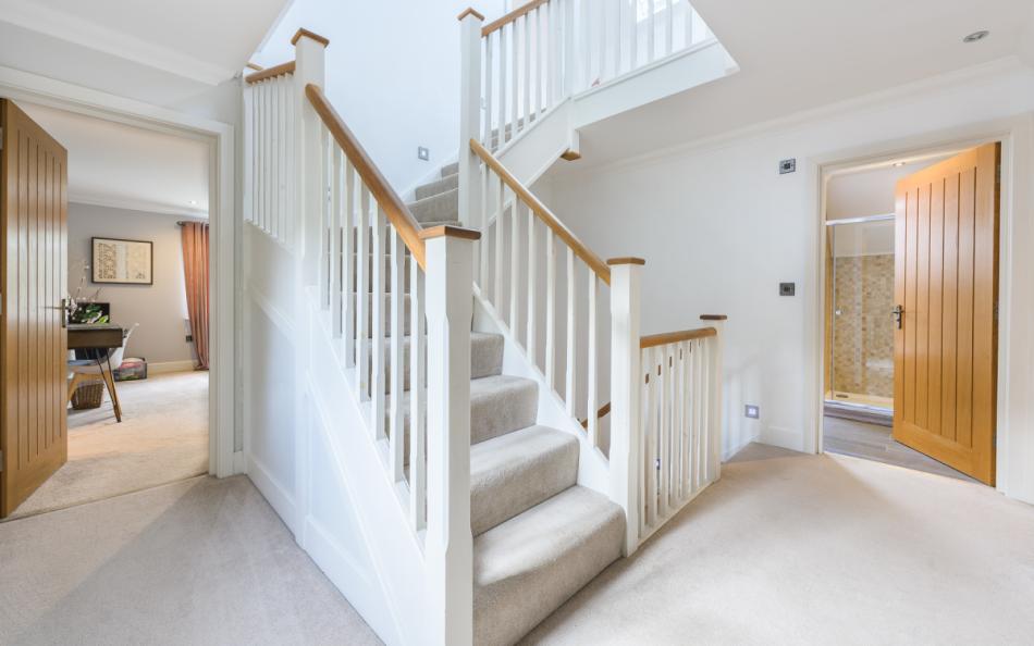 Light stairs at Summer Pines