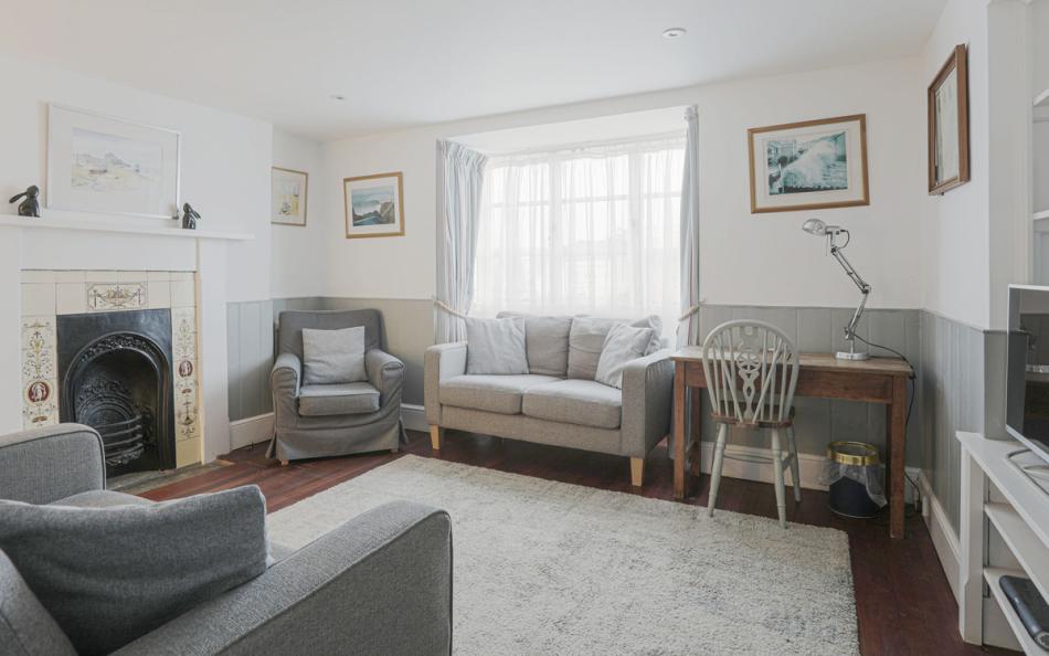 comfy seating in Breakwater Cottage