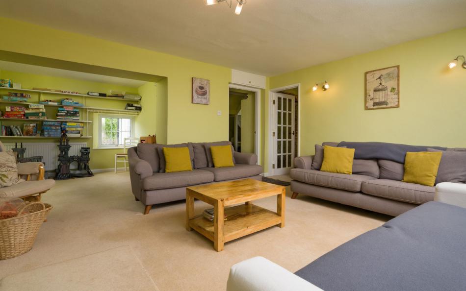 The living room logburner at Coombe Park
