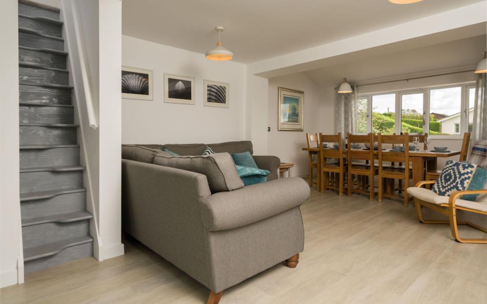 The open plan living area at Osprey 