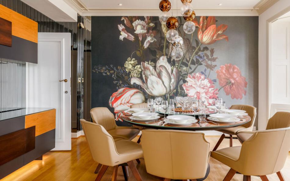 dining room at Panorama House near Bournemouth