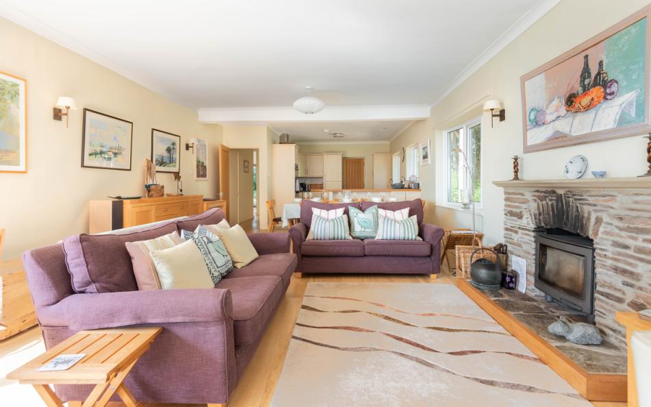 Cosy up around the log burner at Fairyfield