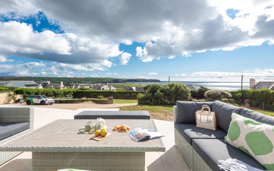 Sea views at Longstone holiday cottage