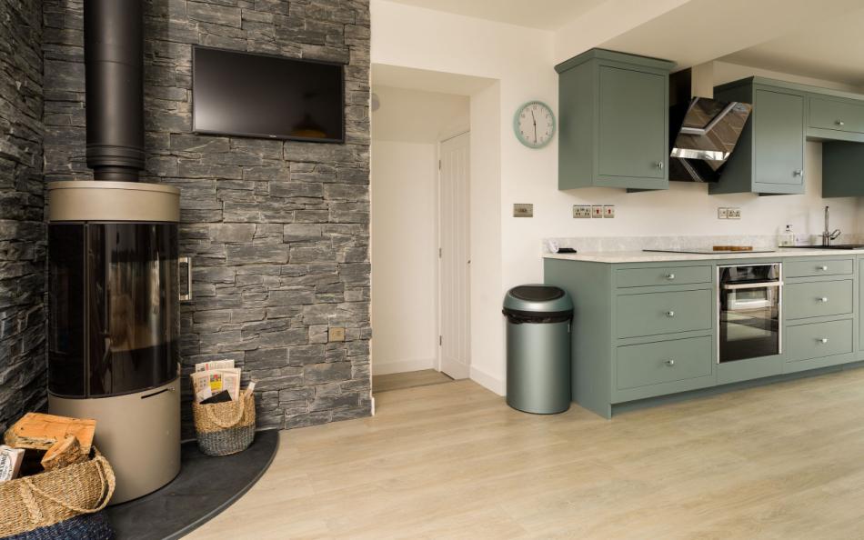 A closer look at the log burner at Osprey 