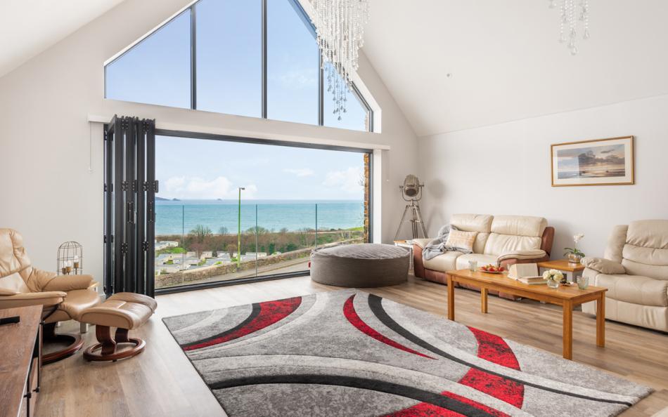 open plan livving space at Bayview in Paignton