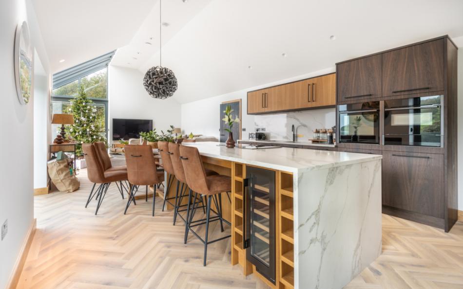 Beautiful modern kitchen at Howldrevel 