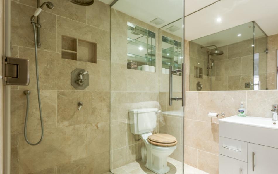 shower in shower room