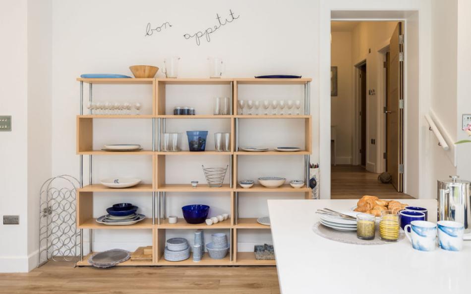 kitchen storage at 21W sandbanks
