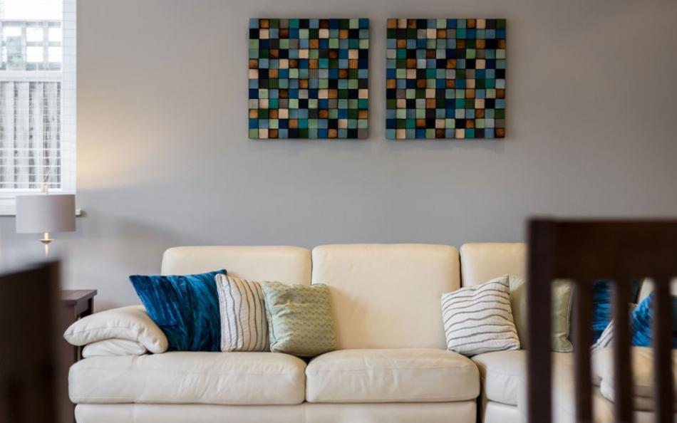 Sofa at Grasmere Beach House