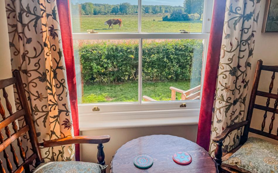 view from the lounge at Ivy Cottage
